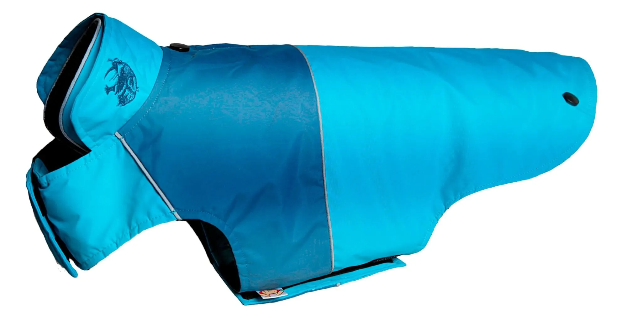 Touchdog Waterproof Convertible Dog Jacket-Blue