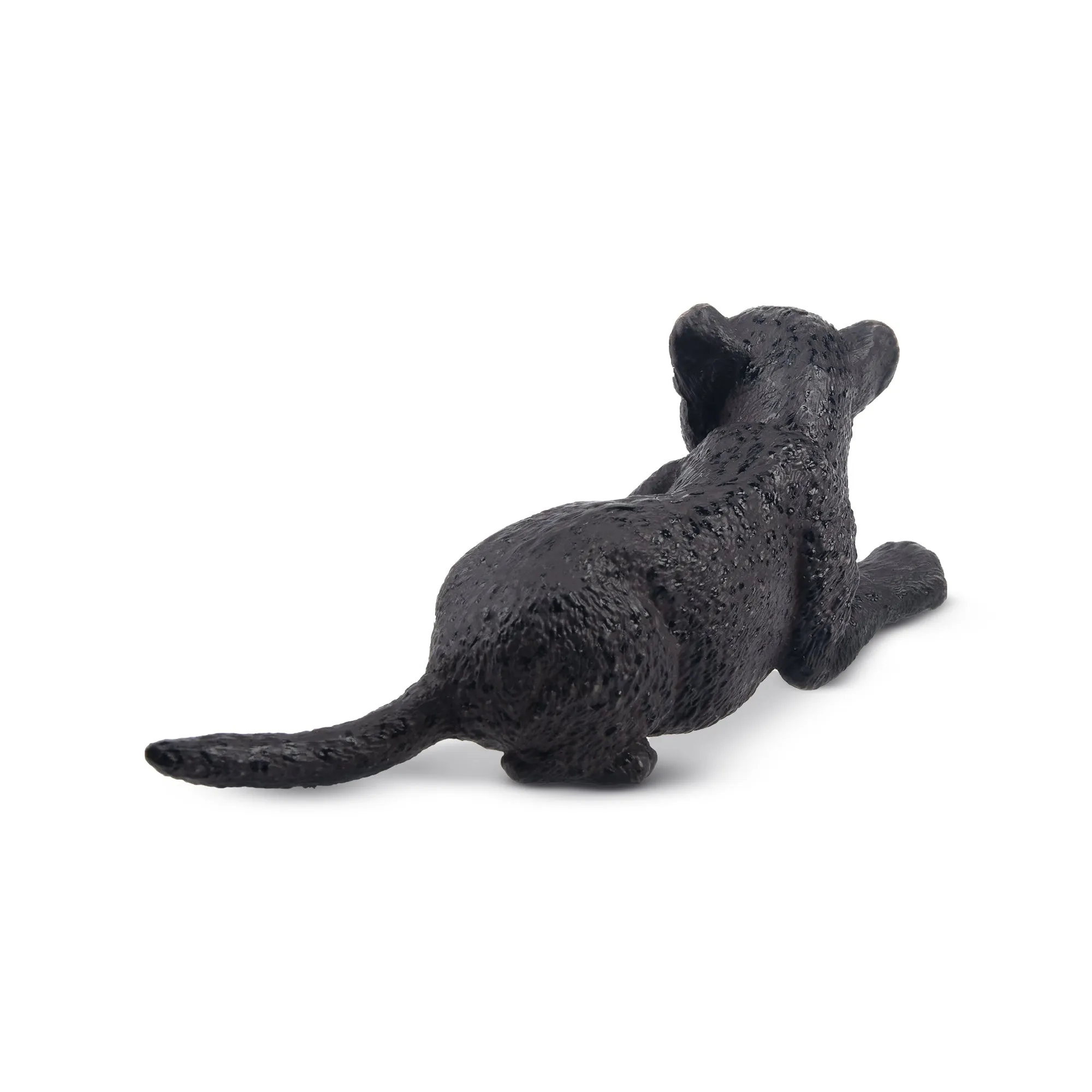 Toymany Lying Black Leopard Cub Figurine Toy