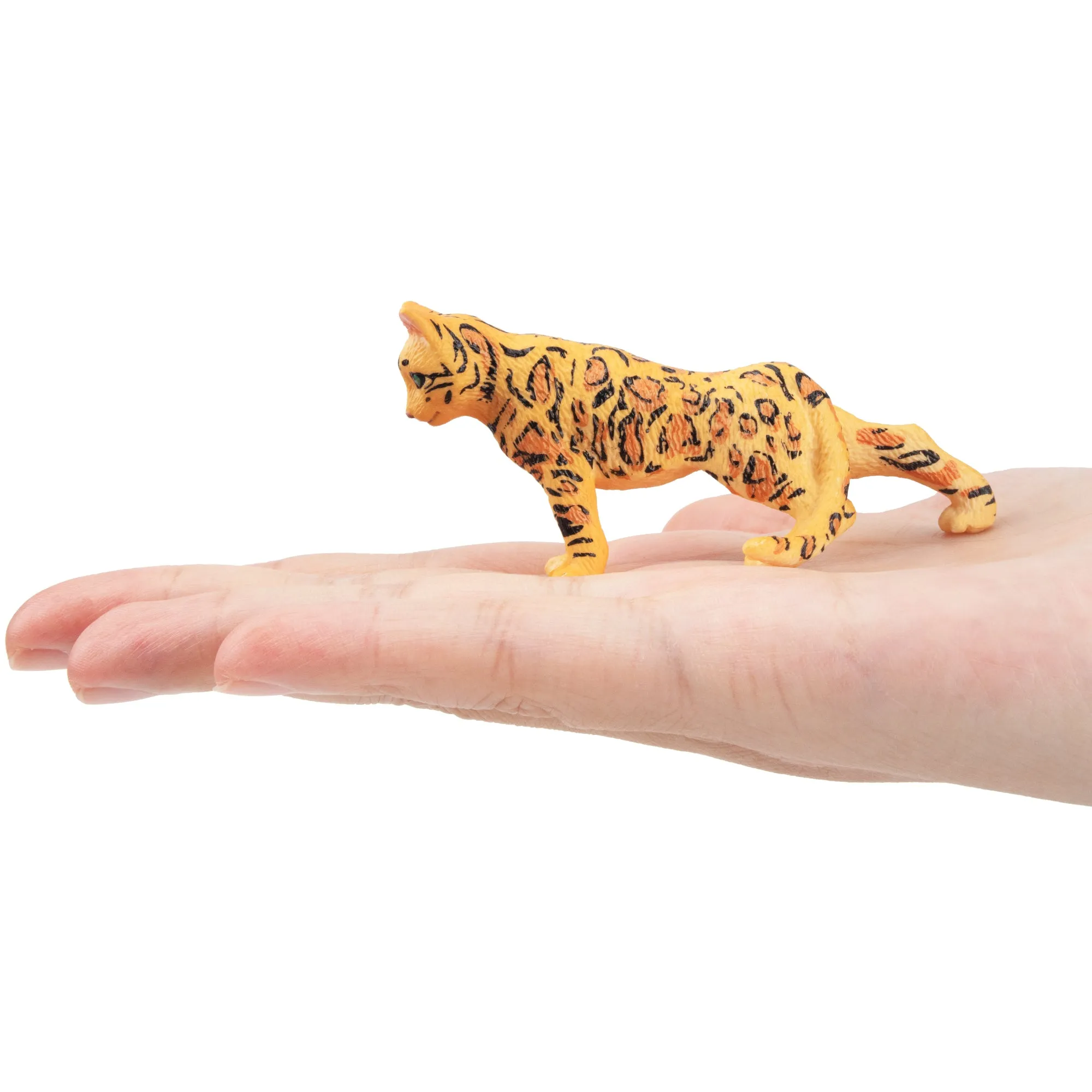 Toymany Mini Prowling Spotted Leopard Cat Figurine Toy