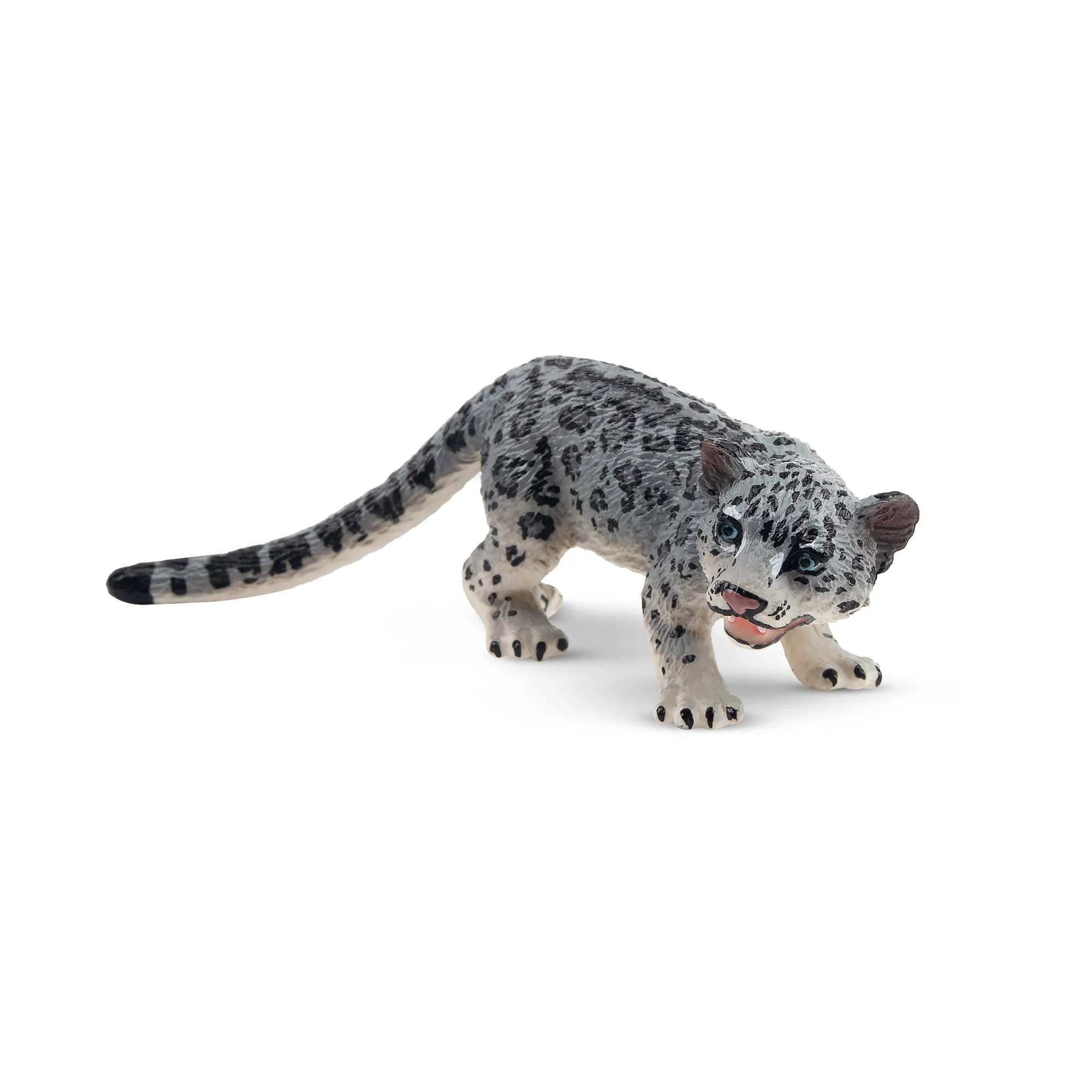 Toymany Snow Leopard Cub Figurine Toy