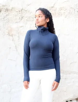 Turtleneck Simplicity Cropped Shirt