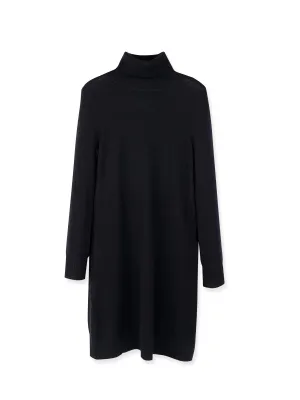 Turtleneck Slimfit Dress_Black