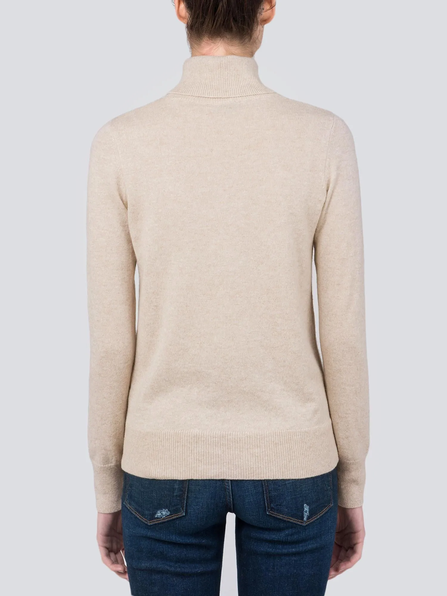 Turtleneck Slimfit Sweater_Oatmeal