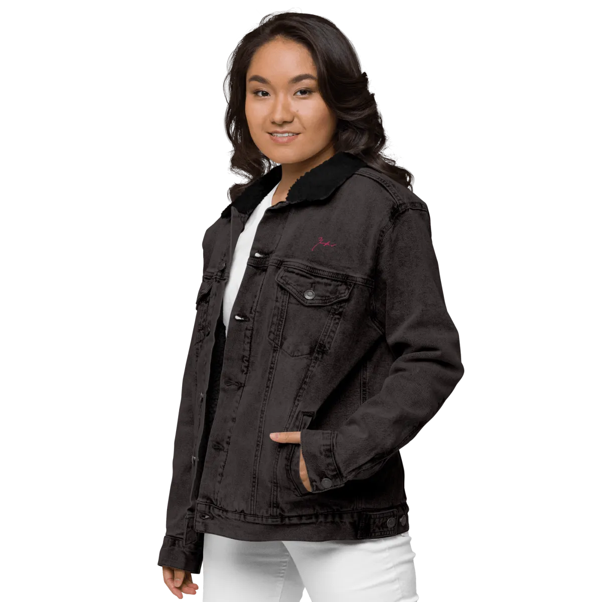 Unisex Signature Denim Sherpa Jacket