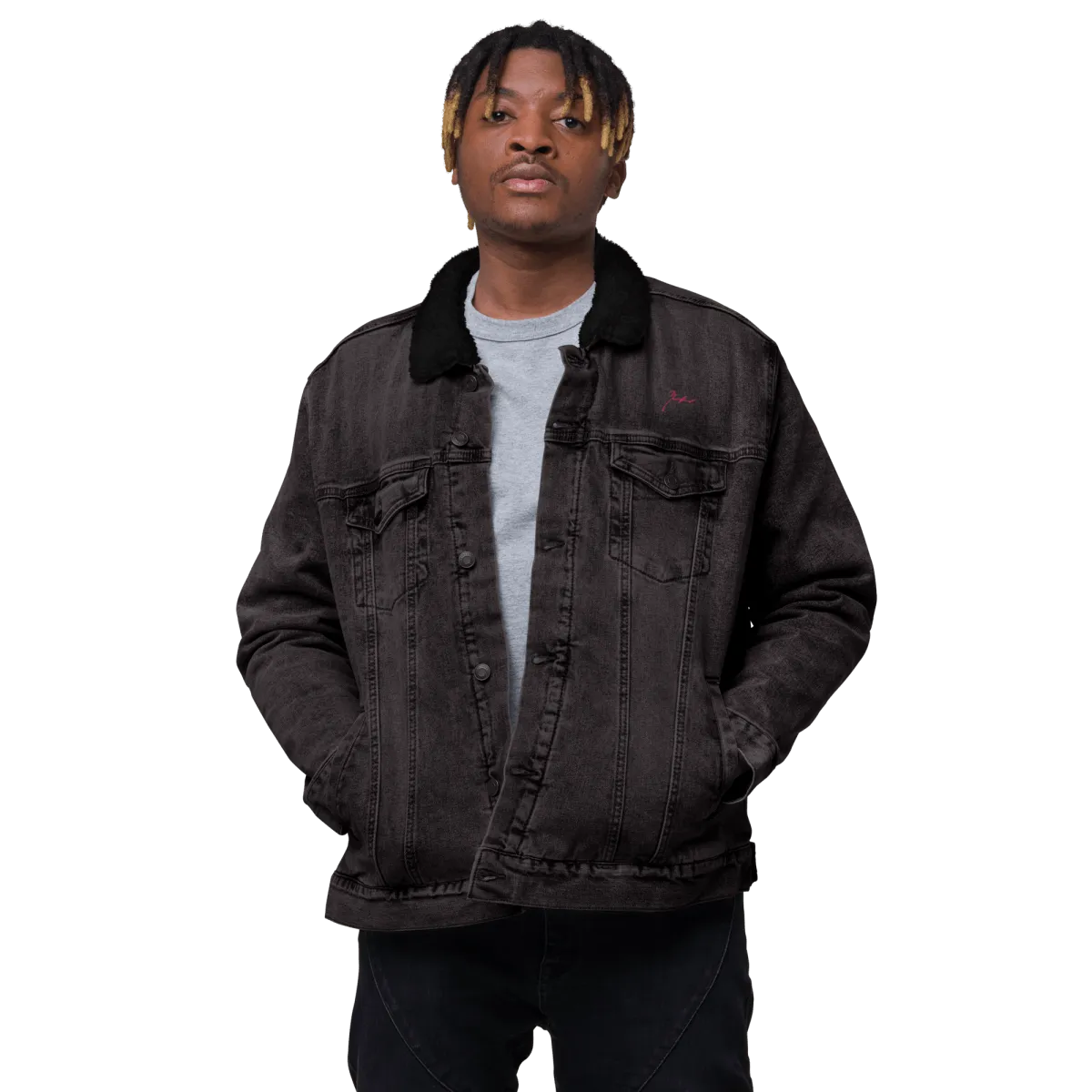 Unisex Signature Denim Sherpa Jacket