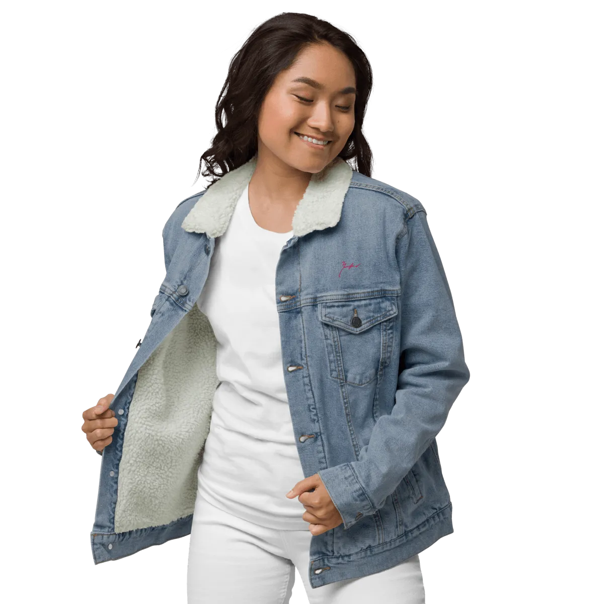 Unisex Signature Denim Sherpa Jacket