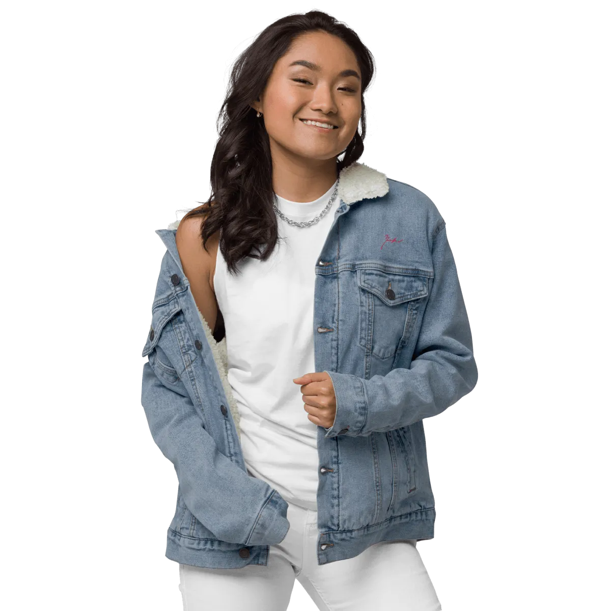 Unisex Signature Denim Sherpa Jacket