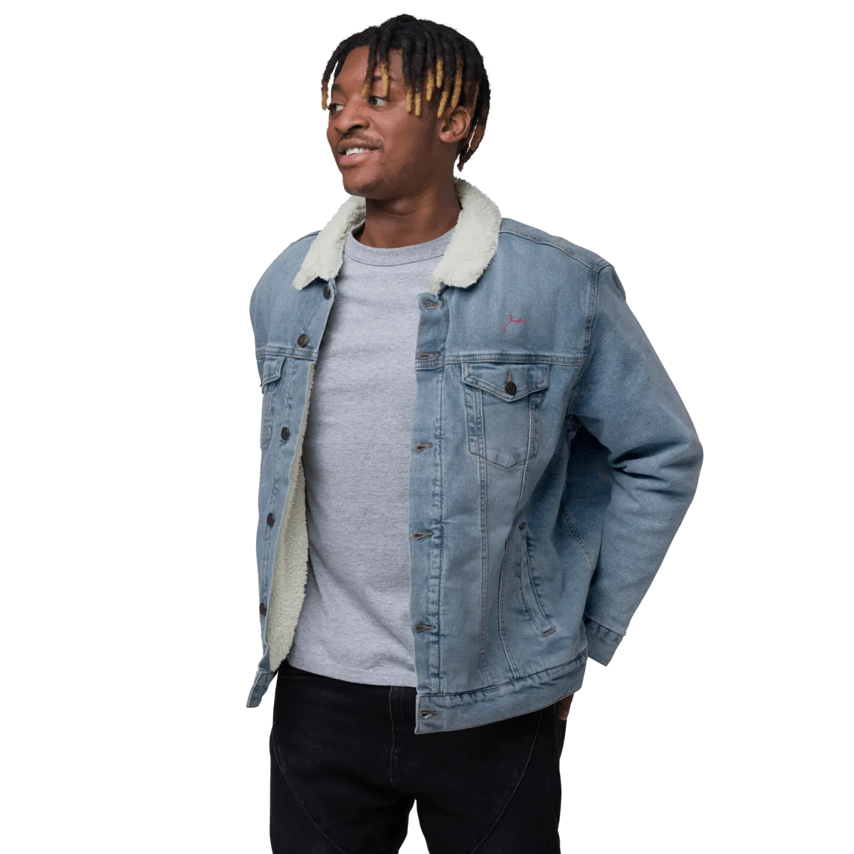 Unisex Signature Denim Sherpa Jacket