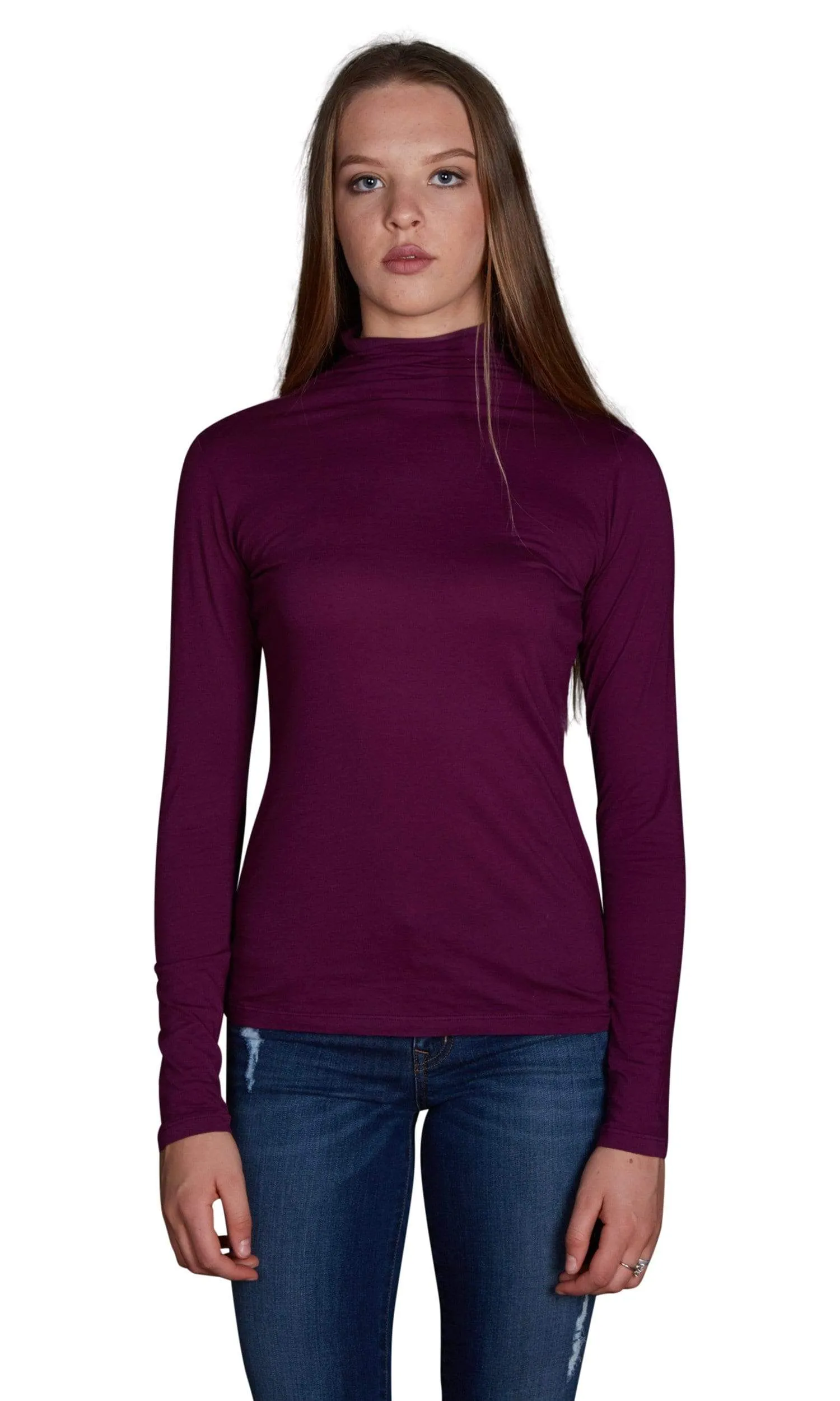 Velvet by Graham & Spencer Talisia Gauzy Whisper Turtleneck Top