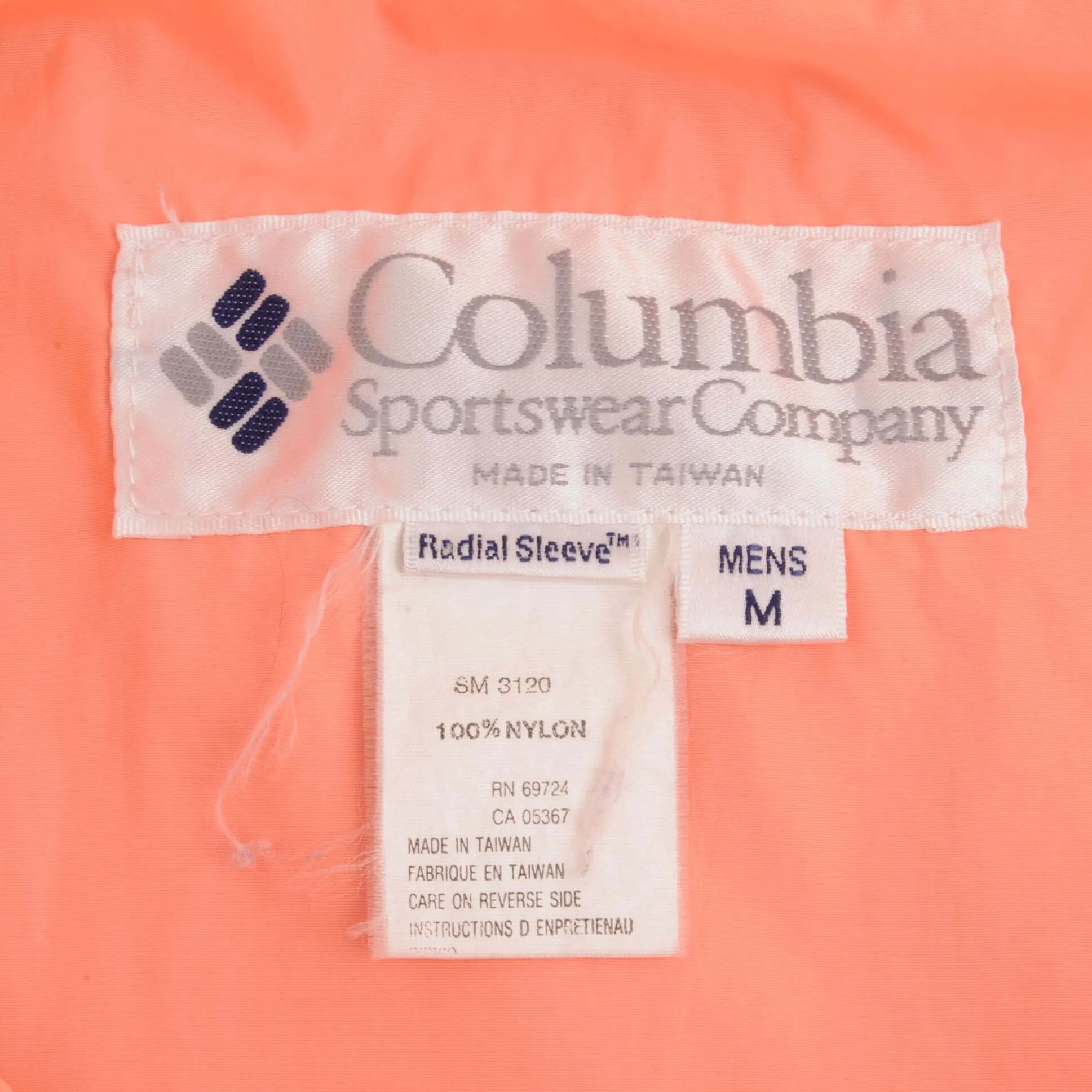 VINTAGE COLUMBIA WINDBREAKER 1990S PULLOVER JACKET SIZE MEDIUM