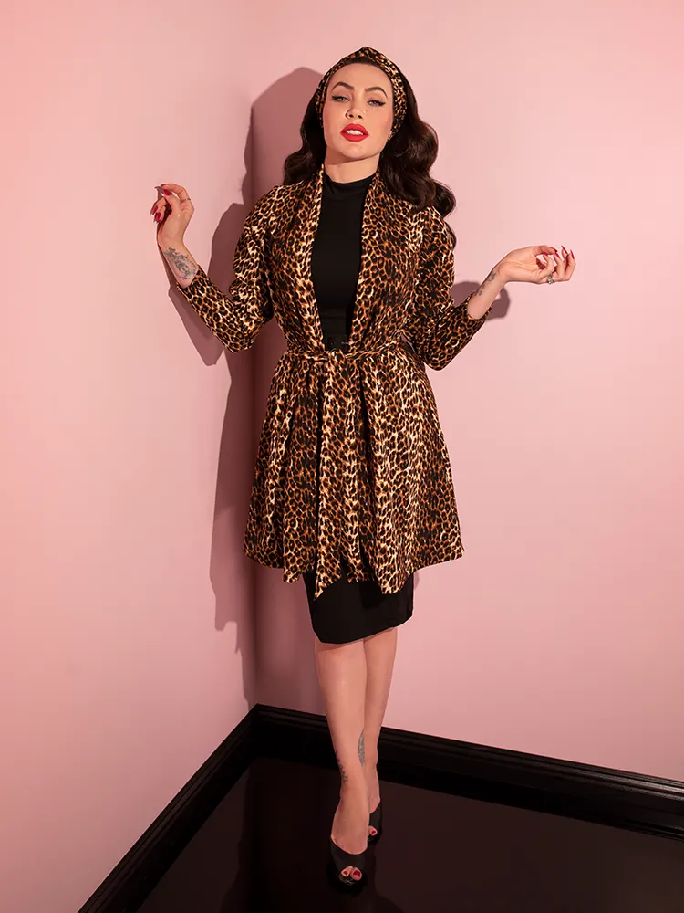 Vintage Leopard Cardigan Coat - Vixen by Micheline Pitt