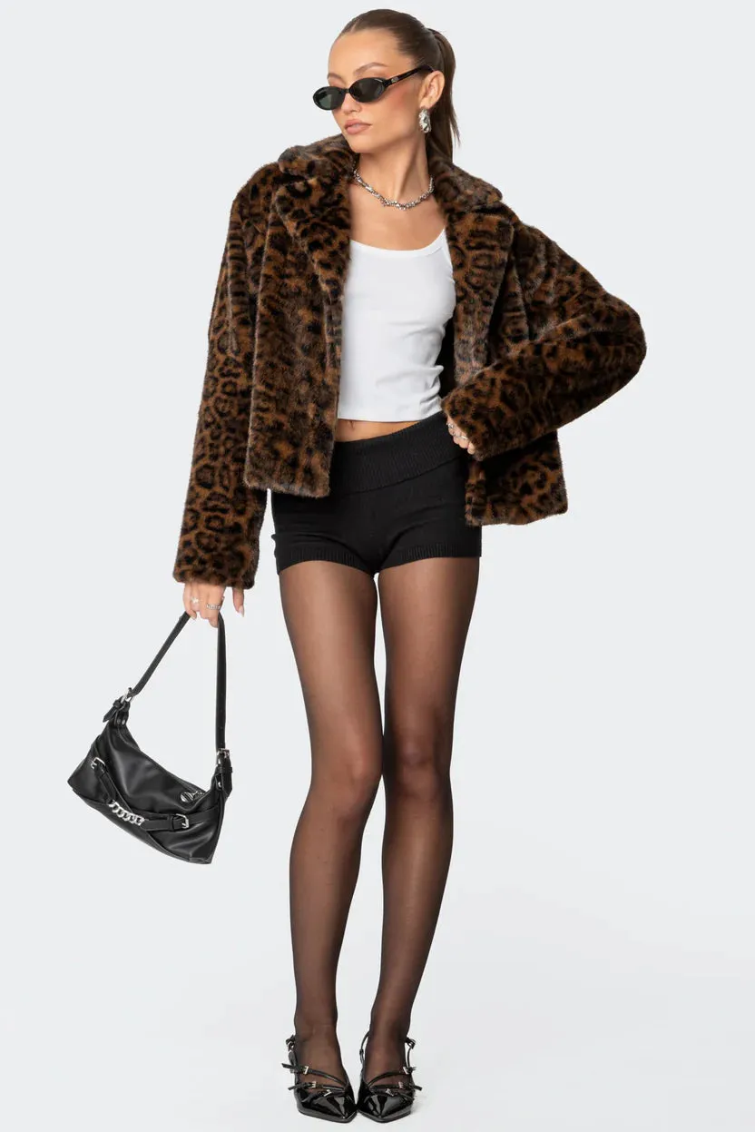 Wild Luxe Leopard Faux Fur Jacket