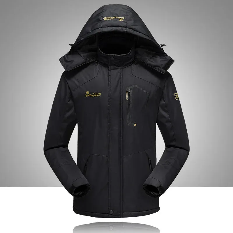 Winter  Windproof Jacket Warm Thicken Outdoor Coats Casual Velvet Jackets cho