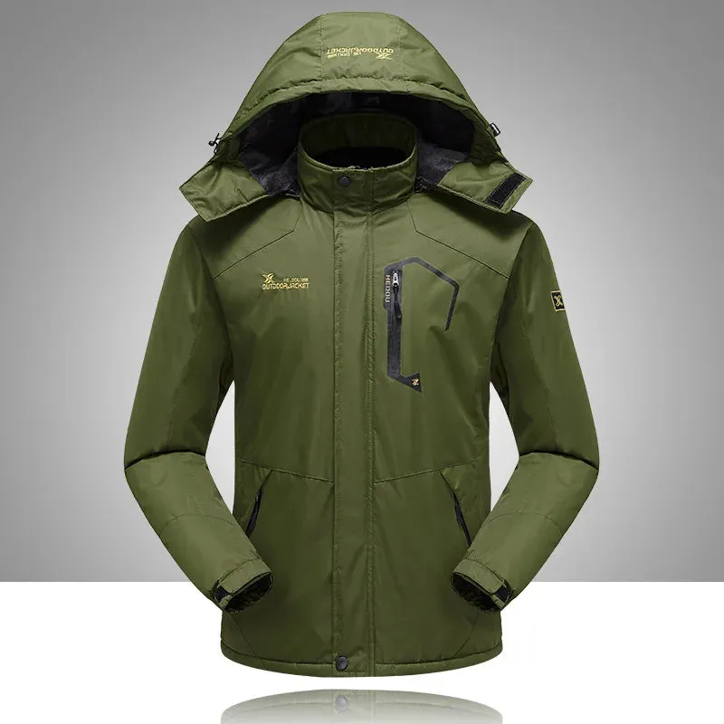 Winter  Windproof Jacket Warm Thicken Outdoor Coats Casual Velvet Jackets cho