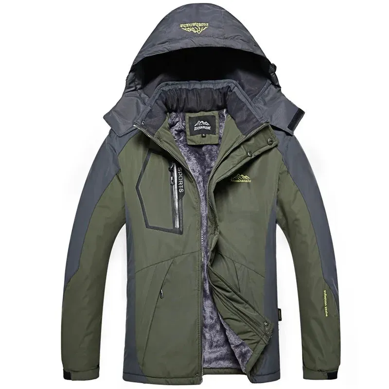 Winter  Windproof Jacket Warm Thicken Outdoor Coats Casual Velvet Jackets cho