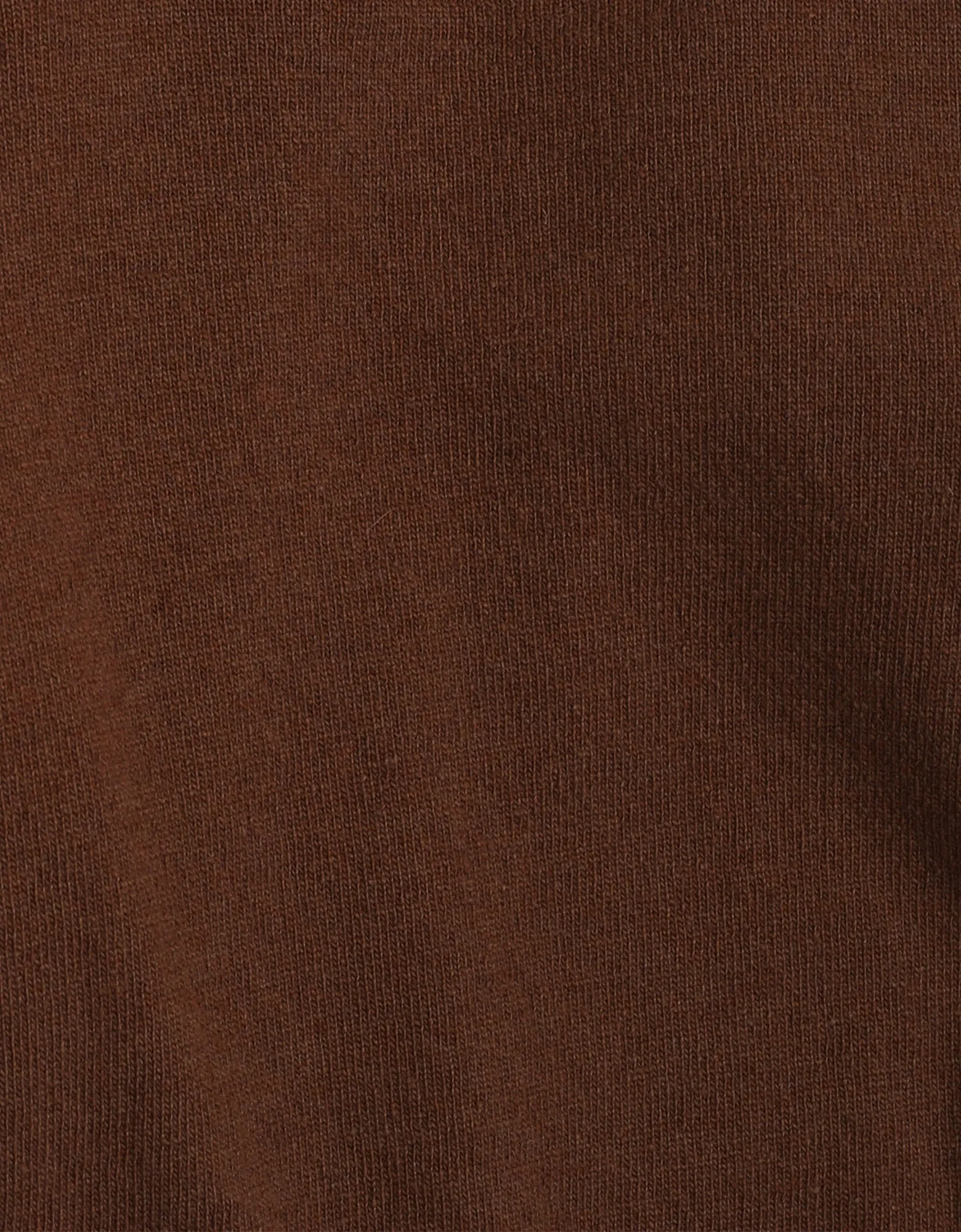 Women Light Merino Wool Crew - Coffee Brown