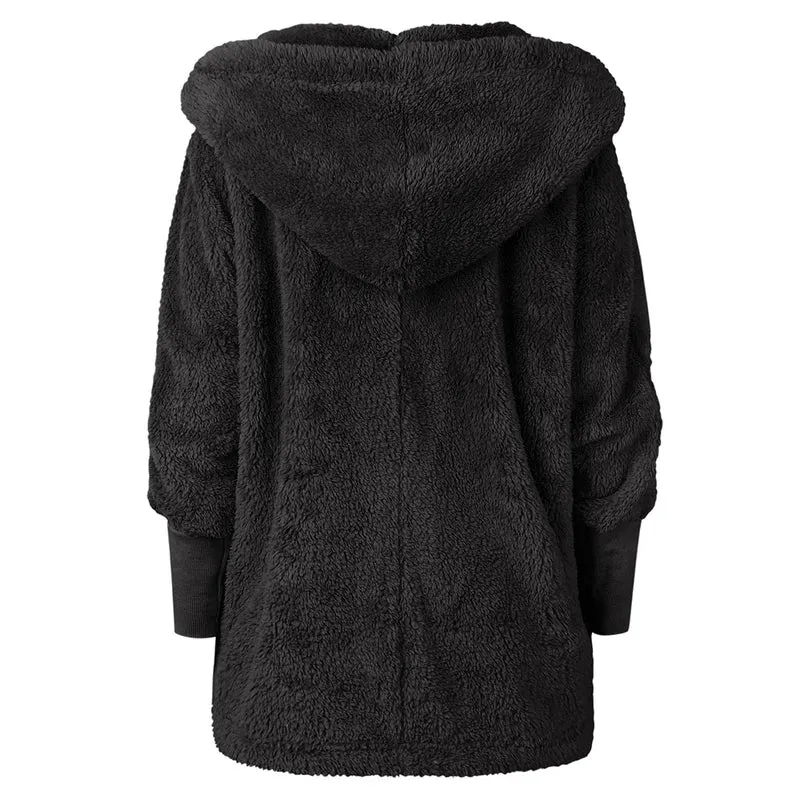 Women's Autumn/Winter Fur Cardigan With Long Sleeves