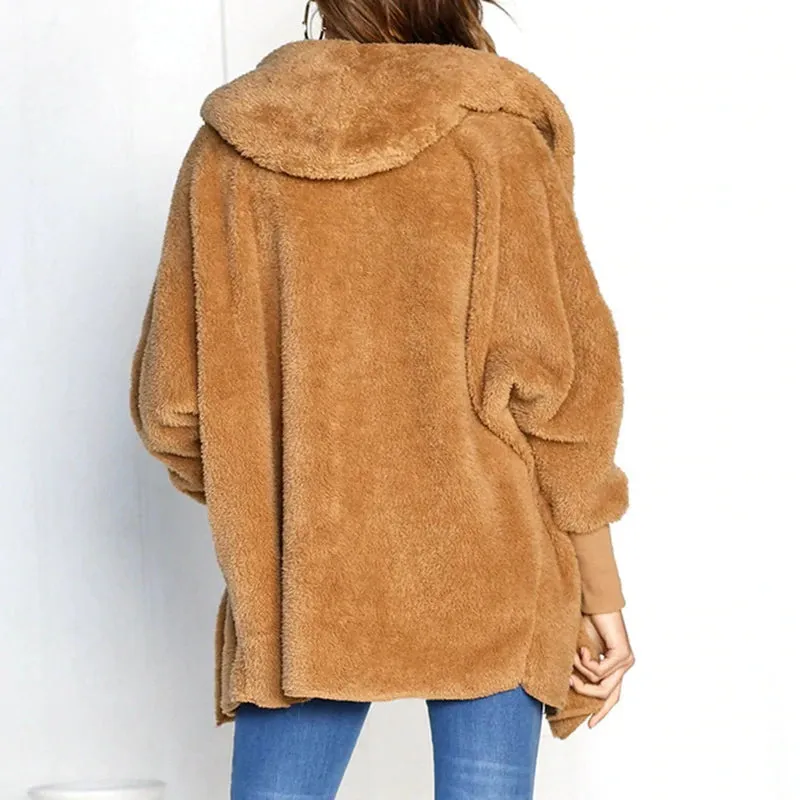 Women's Autumn/Winter Fur Cardigan With Long Sleeves