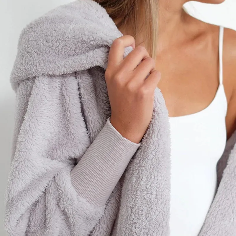 Women's Autumn/Winter Fur Cardigan With Long Sleeves