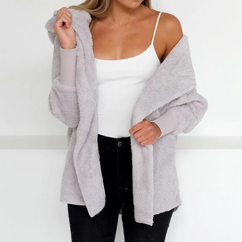 Women's Autumn/Winter Fur Cardigan With Long Sleeves