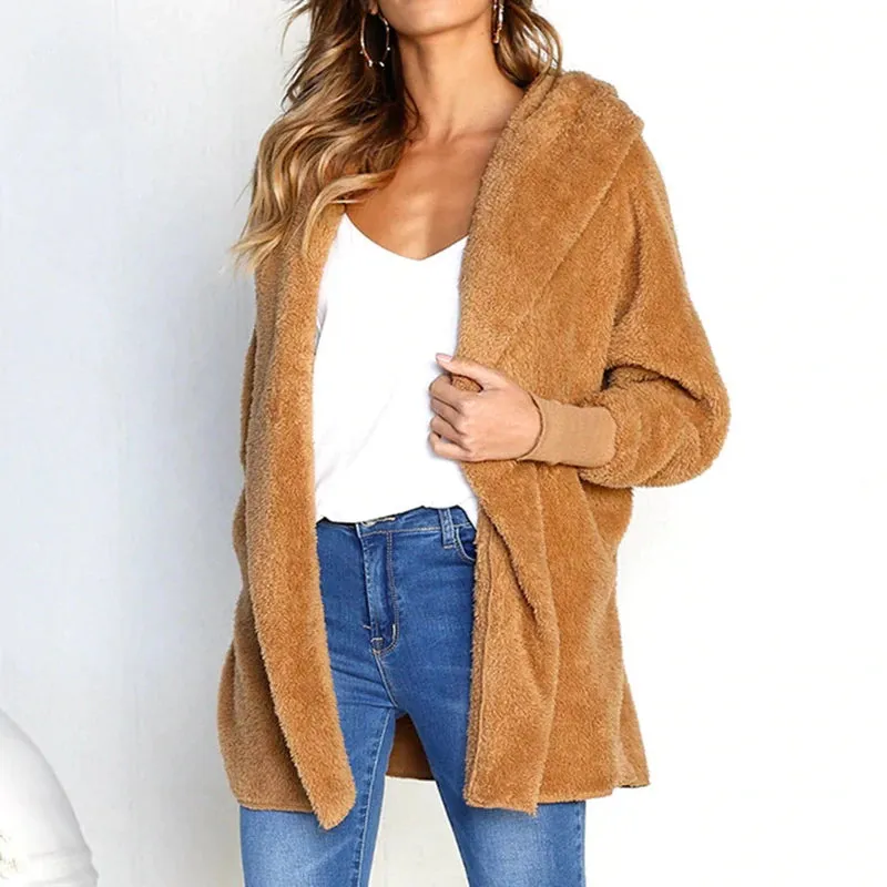 Women's Autumn/Winter Fur Cardigan With Long Sleeves