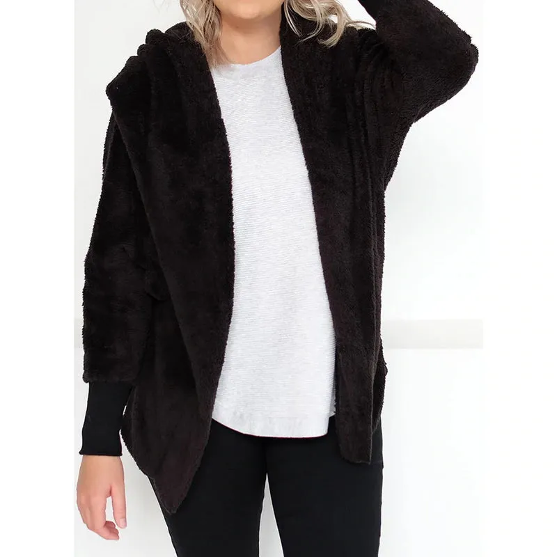 Women's Autumn/Winter Fur Cardigan With Long Sleeves