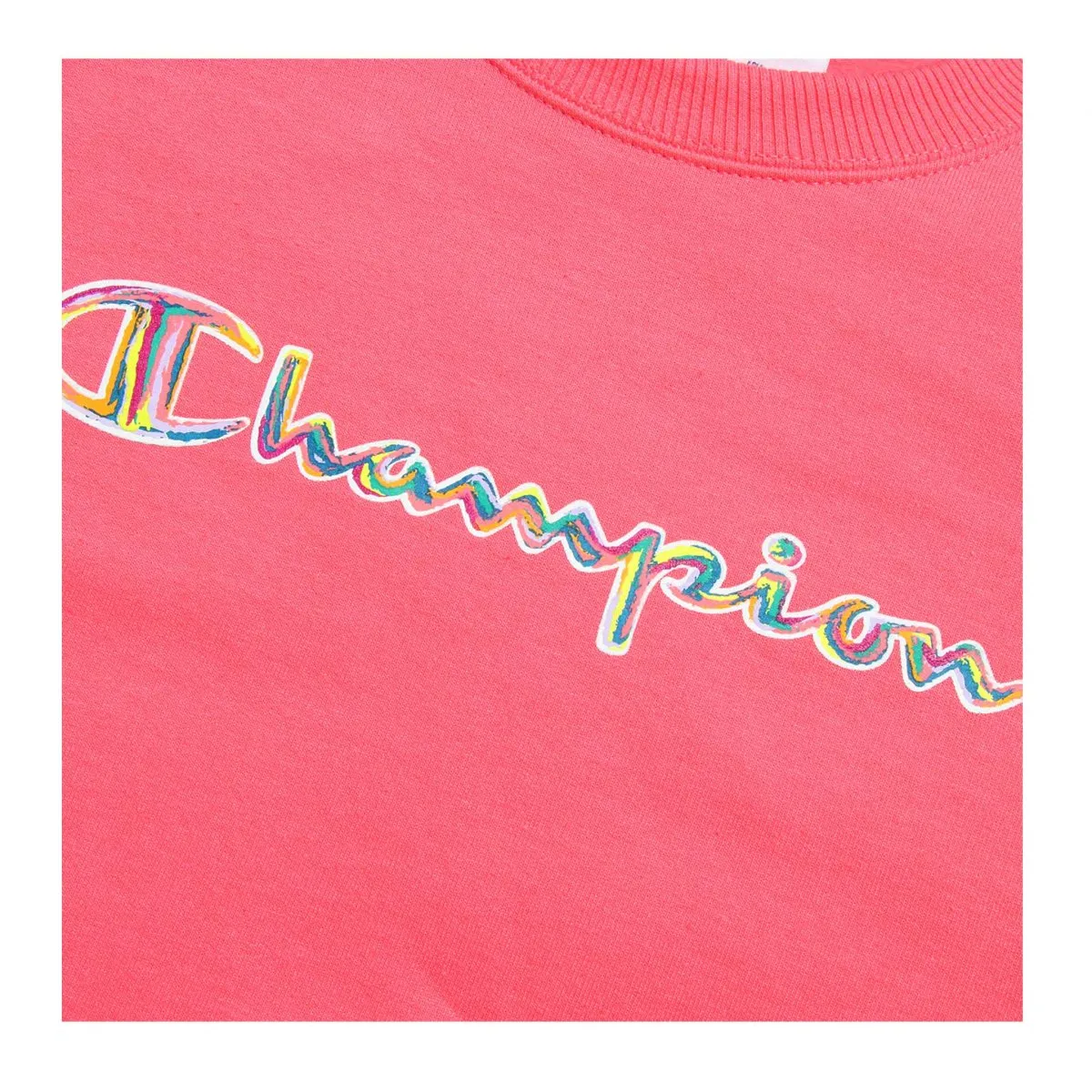 Womens Champion Powerbend Pinky Peach Relaxed Crew Neck Jumper