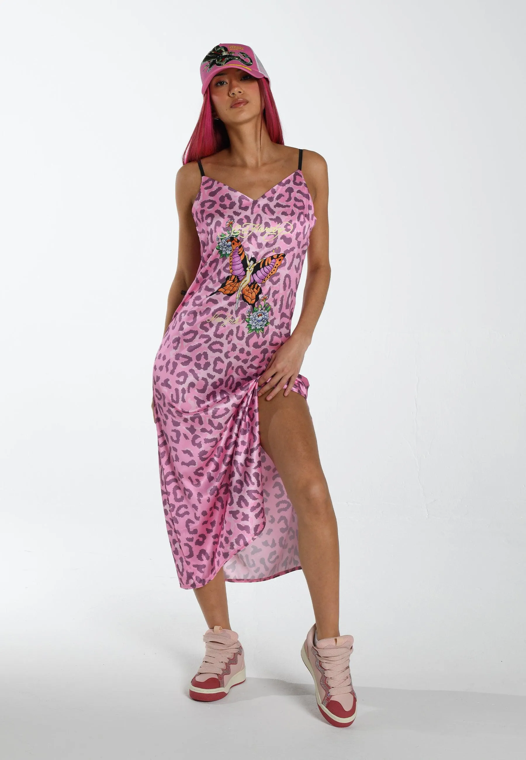 Womens Motherfly Slip Dress - Pink