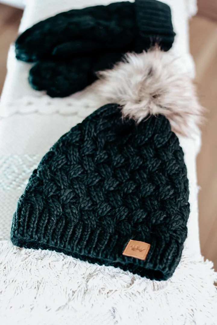 Woven Pom Hat