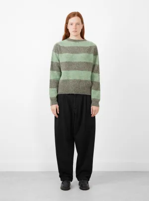 x Couverture Jets Stripe Crew Knit Oyster & Jade's Diary